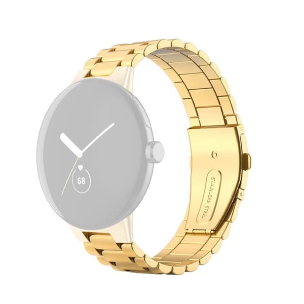 Google Pixel Watch klokkerem i rustfritt stål - Gull