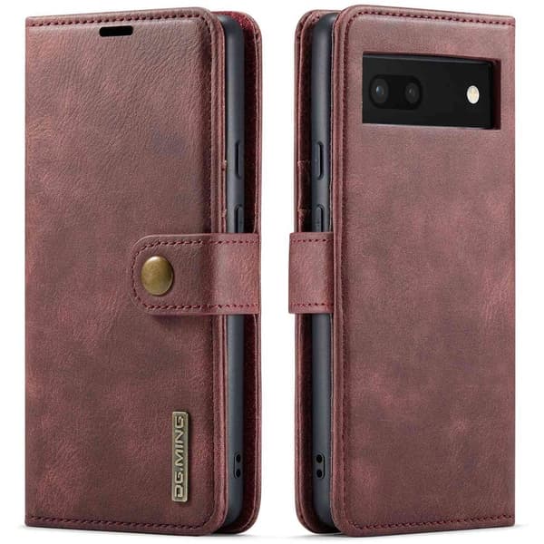 DG.Ming Google Pixel 6a 2-in-1 Pung Etui - Rød