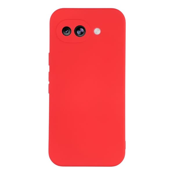 Mikrofiberforet blødt gummi Google Pixel 10a cover - Rød