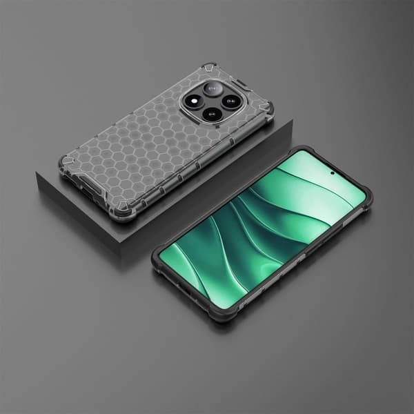 Bofink Honeycomb Xiaomi Redmi Note 14 Pro 5G cover - Sort