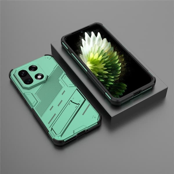 Støtsikkert hybriddeksel med et moderne preg for OnePlus 15 - Grønn