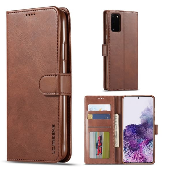 LC.IMEEKE Samsung Galaxy S20 flip etui - Kaffe