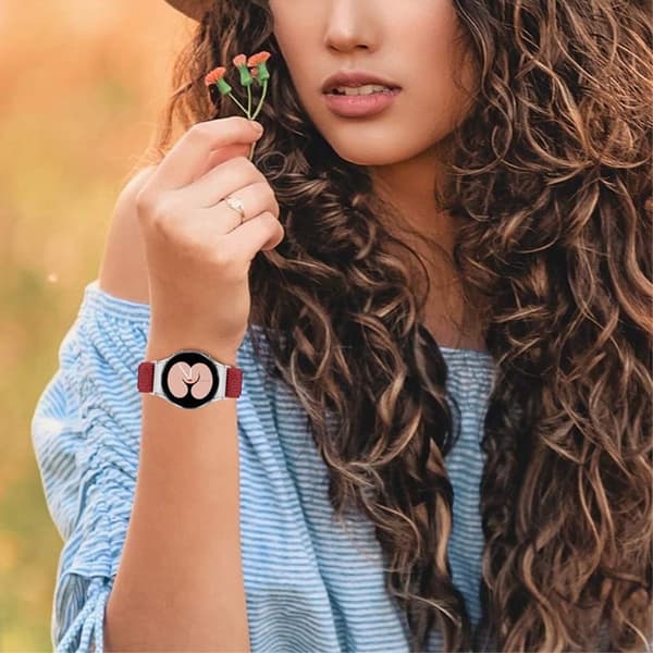 Elastisk enkel klokkerem til Samsung Galaxy Watch 4 - Rød