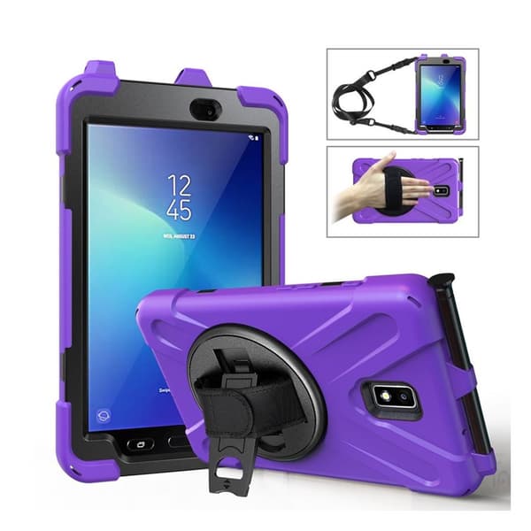 Samsung Galaxy Tab Active 2 X-Shape combo deksel  - Purple