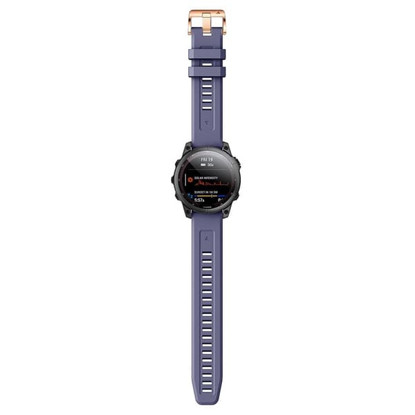 Silikonklokkerem til Garmin Fenix 7S - Mørkeblå
