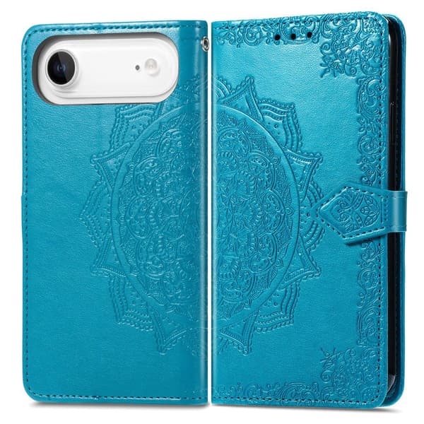 Mandala läder iPhone Air fodral - Blå