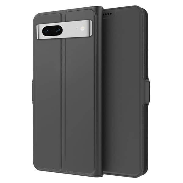 Glat og tyndt premium Google Pixel 7 læderetui - Sort