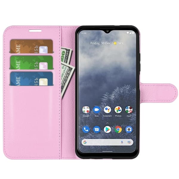 Klassisk Nokia G60 Flip Etui - Lyserød