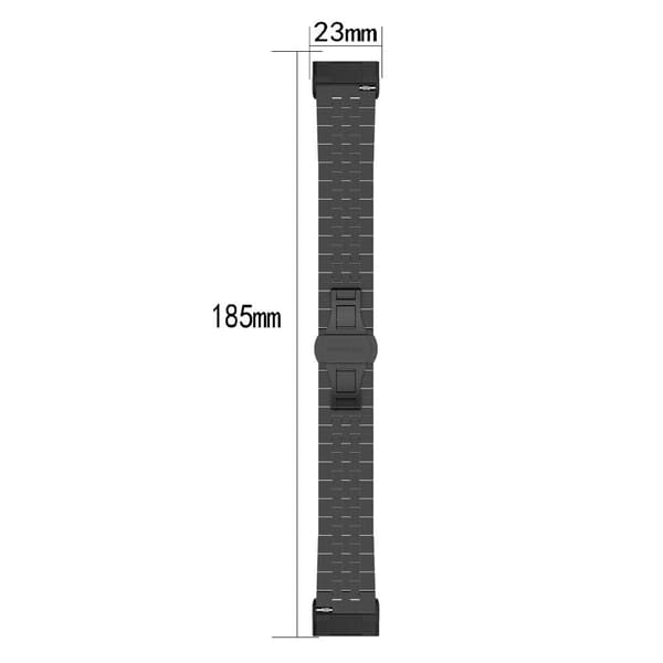 Fitbit Versa 4 / 3 rustfritt stålrem med verktøy - Sølv / Sølv