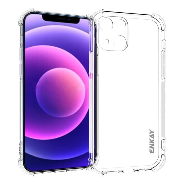 ENKAY gjennomsiktig fallsikkert etui for iPhone 13 Mini