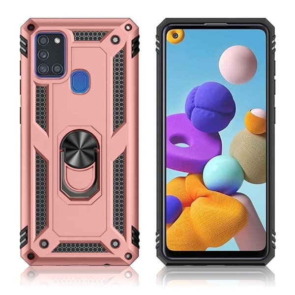 Bofink Combat Samsung Galaxy A21s deksel - Rose gull