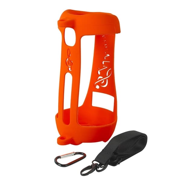 JBL Pulse 5 silikonskydd med rem och karbinhake - Orange