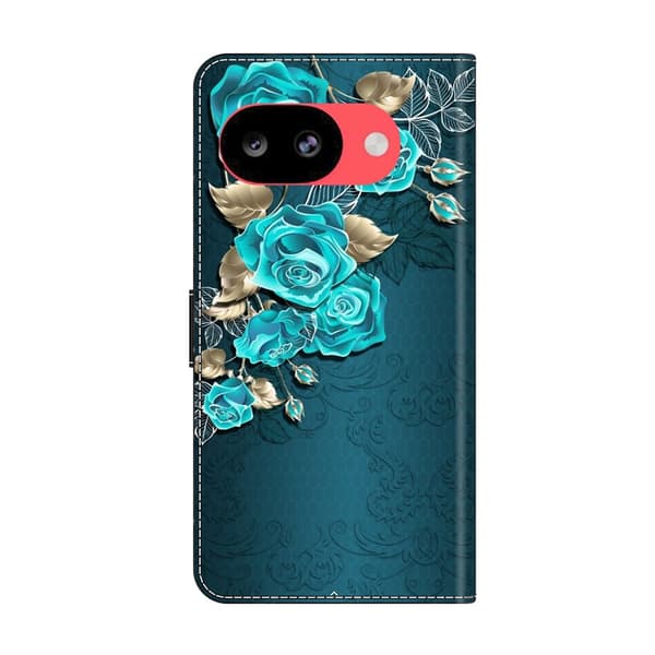 Wonderland Google Pixel 10a flip etui - Blå Rose