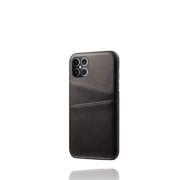Etui med to kort - iPhone 12 Pro Max - Sort