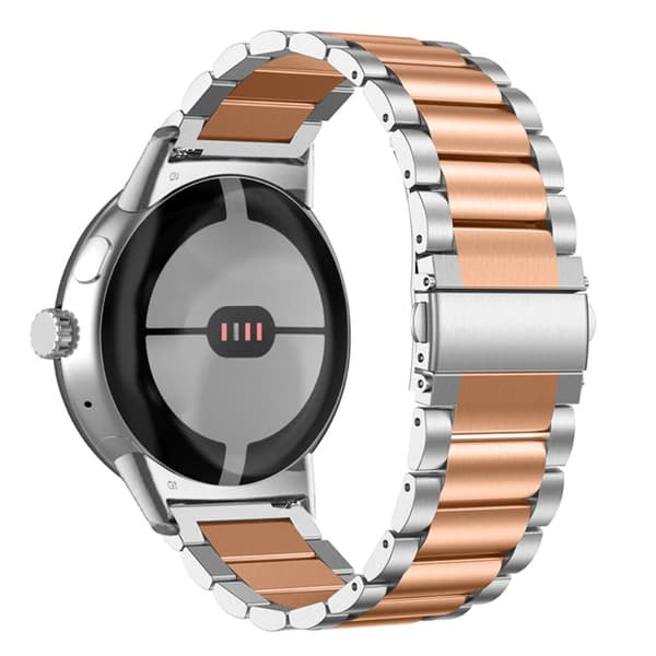 Google Pixel Watch elegant urrem i 316 rustfrit stål - Sølv / Rødguld