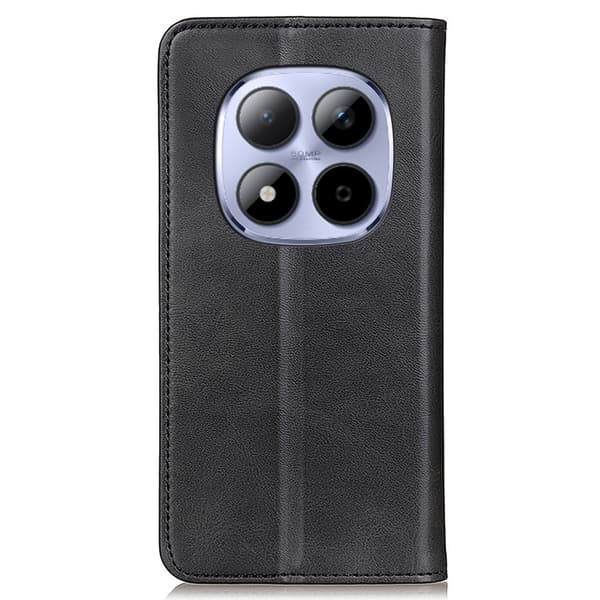 Xiaomi Redmi Note 15 Pro Plus flip etui i ægte læder med pung - Sort