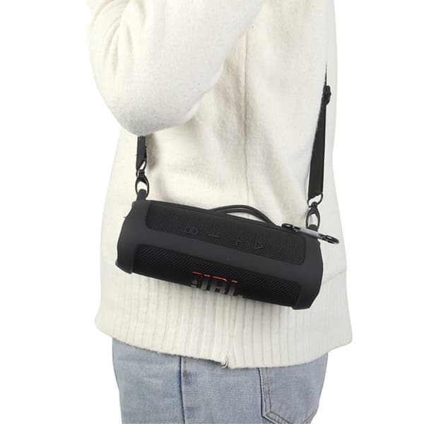 JBL Flip 6 silikoneovertræk med strop - Sort