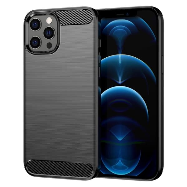 Carbon Flex iPhone 12 Pro Max skal - Svart