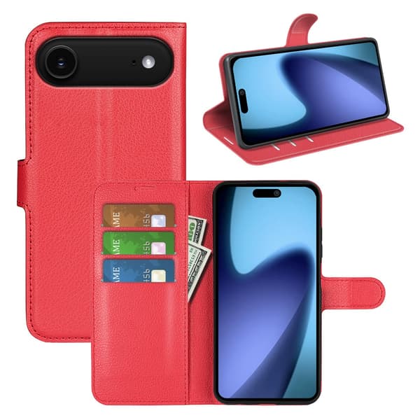 Classic iPhone Air flip etui - Rød