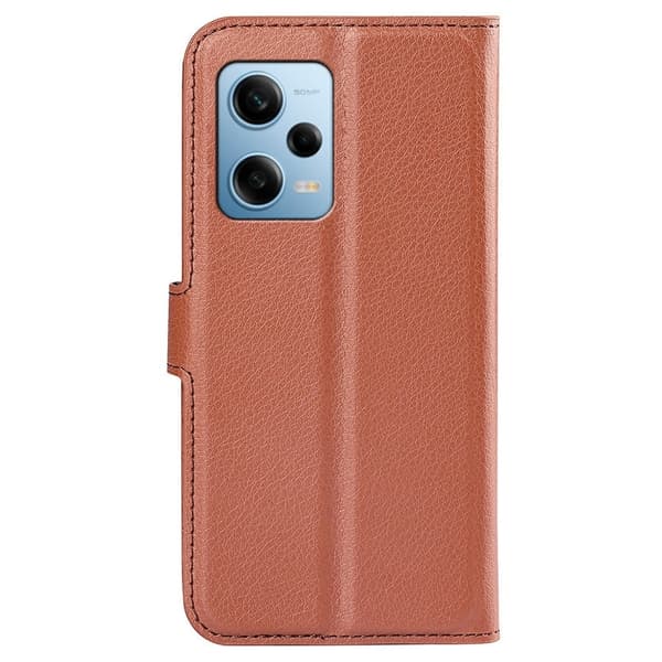 Klassisk Xiaomi Redmi Note 12 Pro Flip Etui - Brun