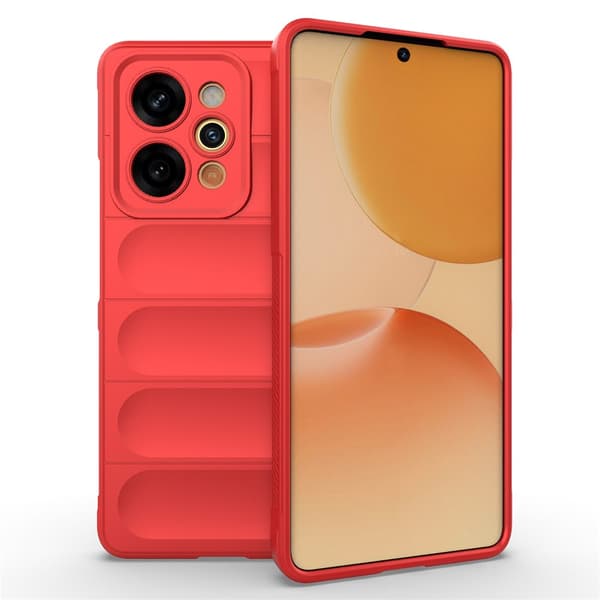 Blødt grebsformet Realme P4 Power cover - Rød