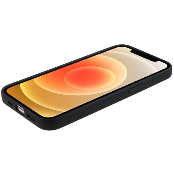 Mikrofiberforet blødt gummi iPhone 11 cover - Sort