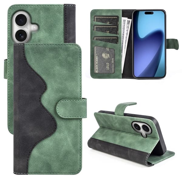 Tofarget lærdeksel for iPhone 17 - Grønn
