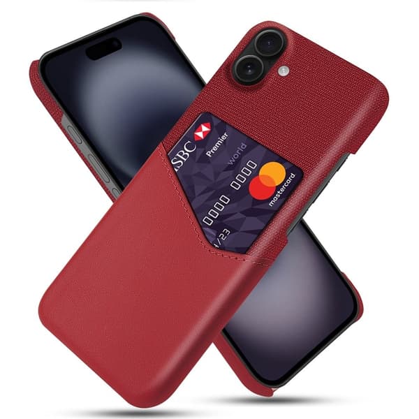 Bofink iPhone 17 kortdeksel - Rød