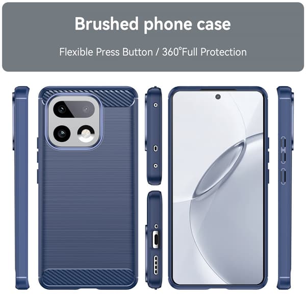 Carbon Flex Realme 16 Pro Plus deksel - Blå