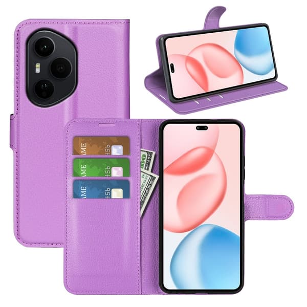 Classic Honor 400 Pro flip etui - Lilla