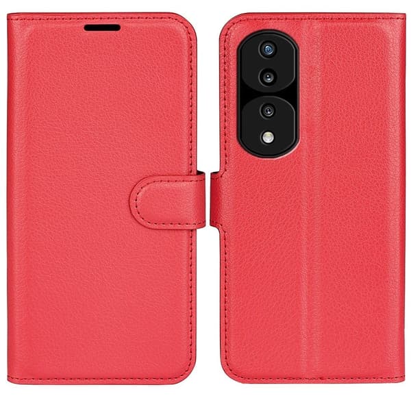 Klassisk Honor 70 Pro Flip Etui - Rød