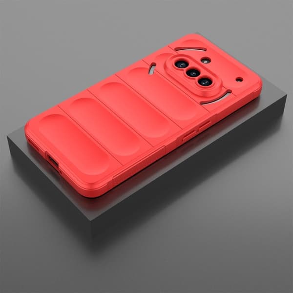 Blødt grebsformet Nothing Phone (3a) cover - Rød