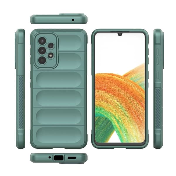 Blødt grebsformet cover til Samsung Galaxy A33 5G - Grøn