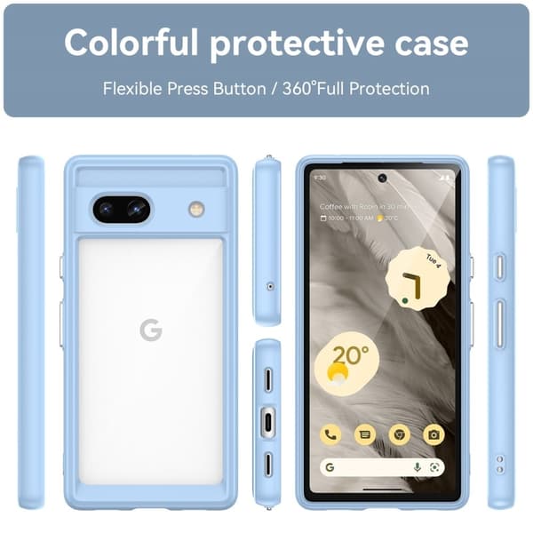 Google Pixel 7a smart akryldeksel - Blå