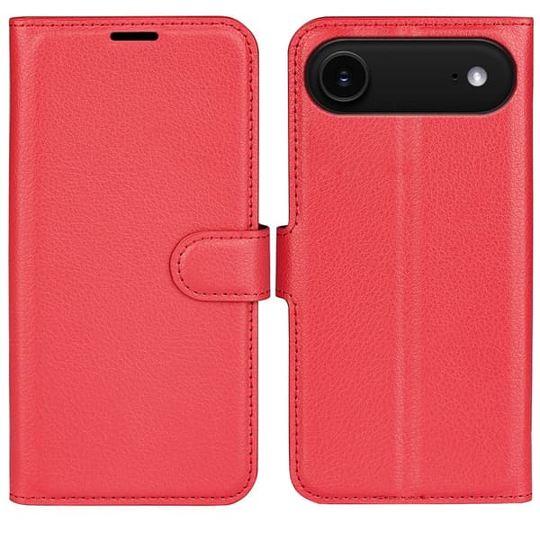 Klassisk iPhone Air flip etui - Rød