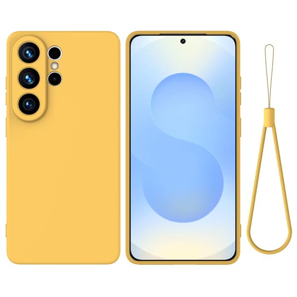 Matte Liquid Samsung Galaxy S26 Ultra silikone cover - Gul