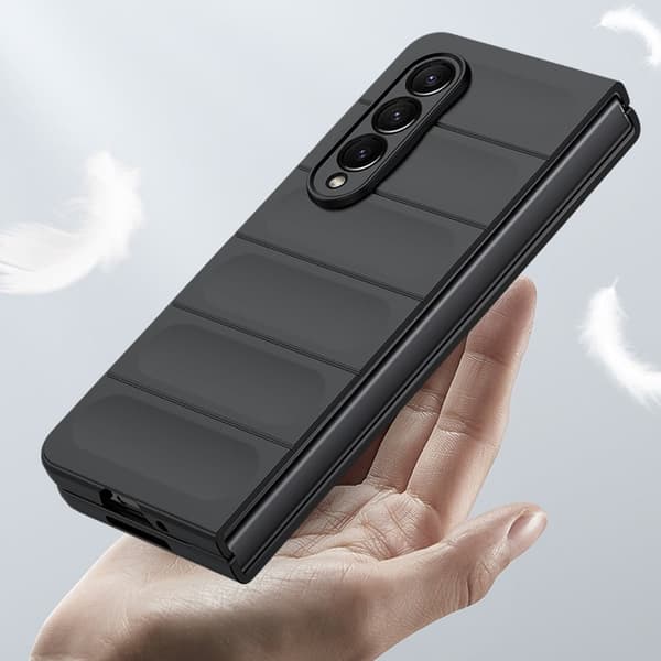 Blødt grebsformet cover til Samsung Galaxy Z Fold3 5G - Blå