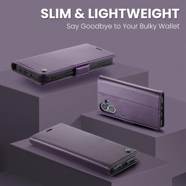 CaseMe iPhone 17 glatt etui - Lilla