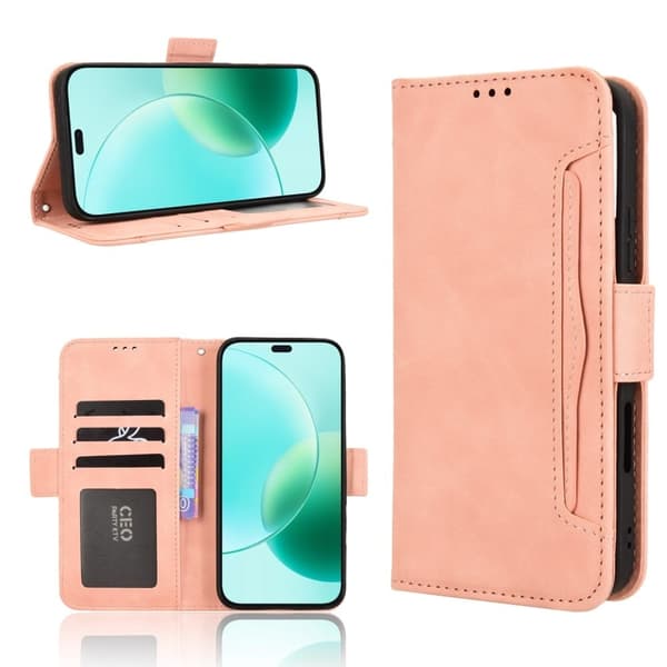 Modernt Honor 400 Lite fodral med plånbok - Rosa