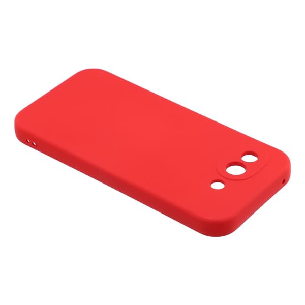 Mikrofiberforet blødt gummi Google Pixel 10a cover - Rød