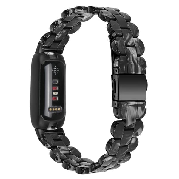 Fitbit Inspire 3 rem i resin-stil - Sort