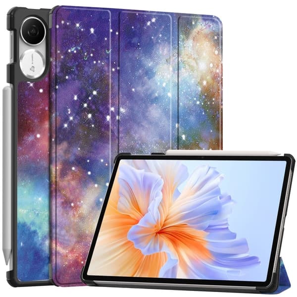 Honor Pad V9 Case Pattern Print Leather Stand Tablet Cover - Galaxy