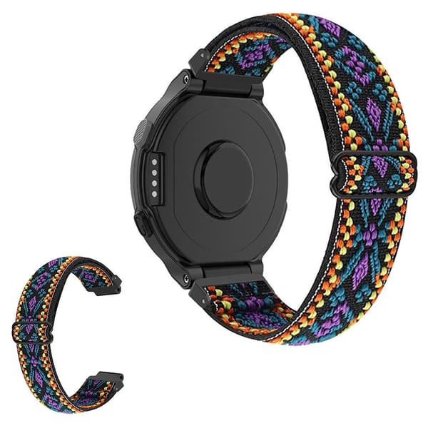 Unikt justerbart spänne i elastisk nylon för Garmin Forerunner-klocka - Lila
