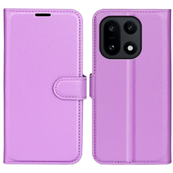 Classic OnePlus 15 flip etui - Lilla