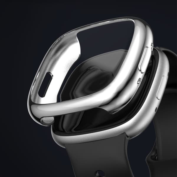 Fitbit Versa 4 galvaniseringsramme - Sølv