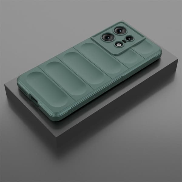 Mjukt greppformat Motorola Edge 50 Pro skal - Grön