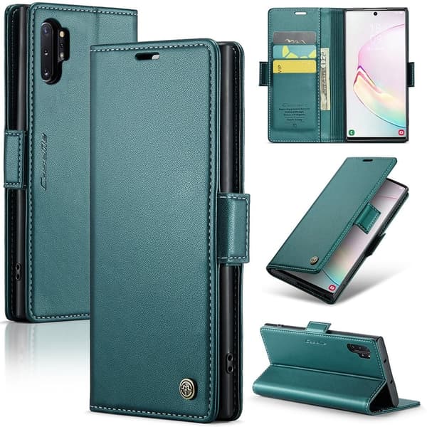 CaseMe Samsung Galaxy Note 10 Plus Smooth Etui - Grønn