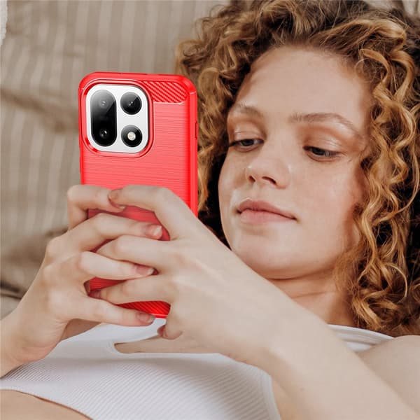 Carbon Flex OnePlus 15 skal - Röd