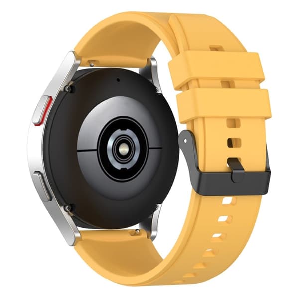 20 mm universal urrem i silikone - Gul