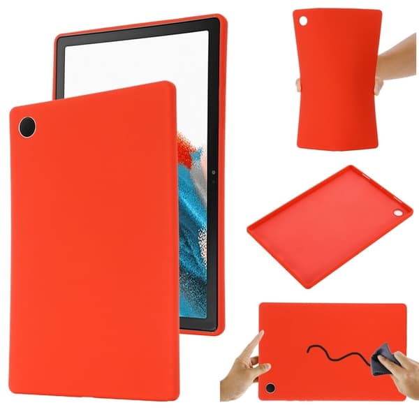 Samsung Galaxy Tab A8 10.5 (2021) flytande silikonskydd - Röd